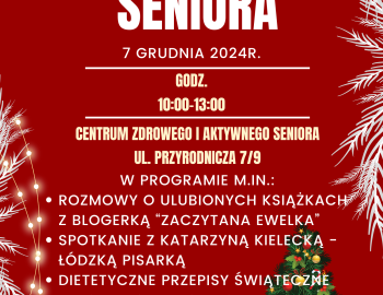 Sobota dla Seniora - 7 grudnia 2024 r.